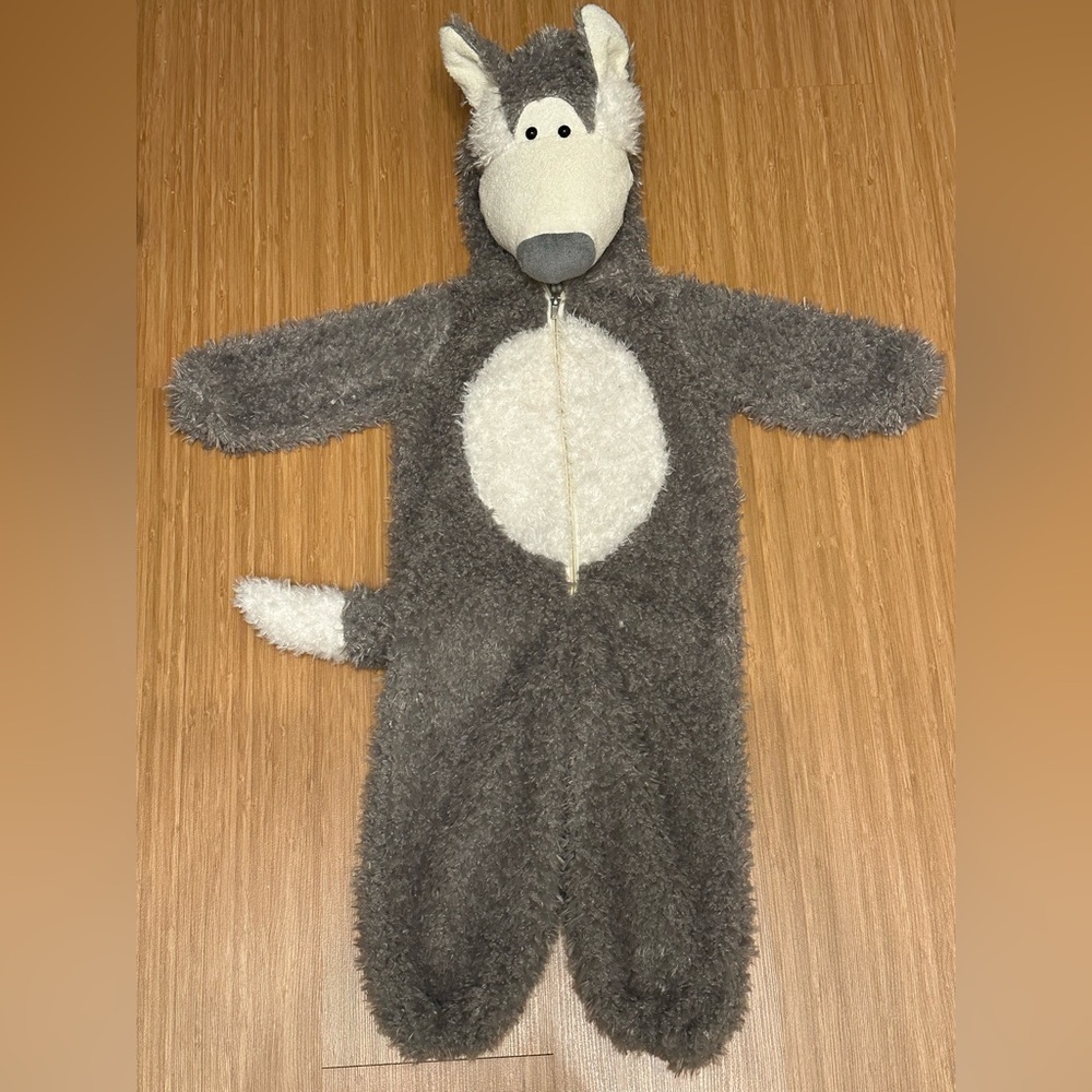Fuzzy Wolf Halloween Costume 18m